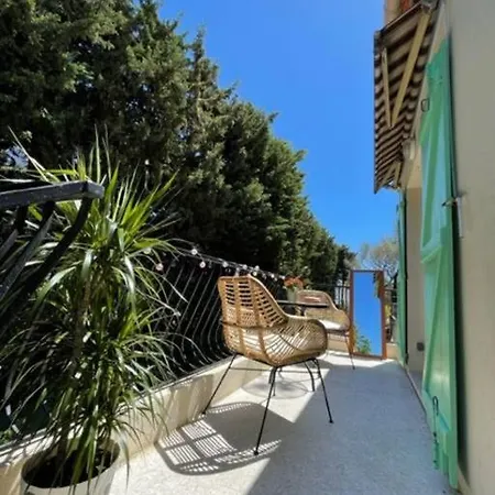 Superbe A Les Pins 公寓 胡安莱潘